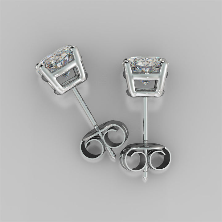 Oval Cut Stud Earrings