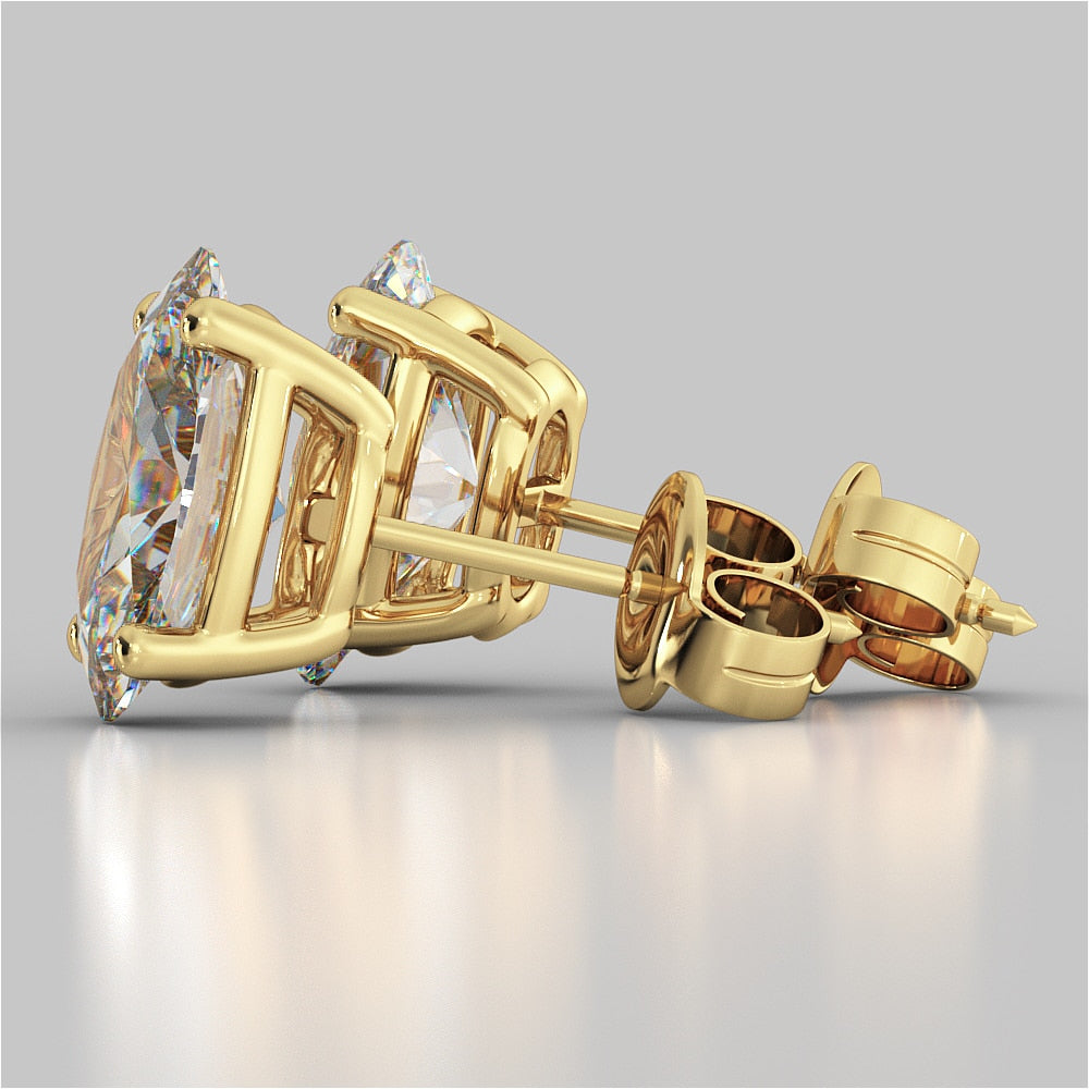 Oval Cut Stud Earrings