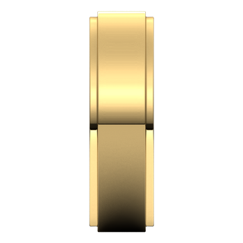 Stepped Edge Comfort Fit Flat Band