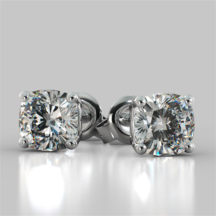 Cushion Cut Stud Earrings