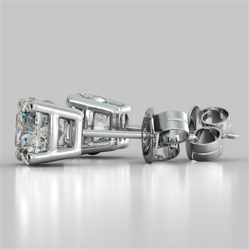 Cushion Cut Stud Earrings