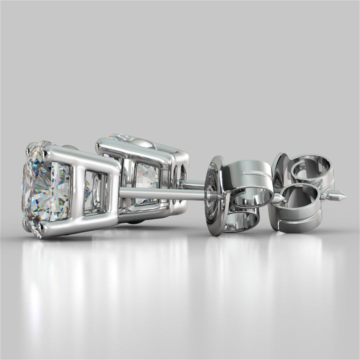 Cushion Cut Stud Earrings