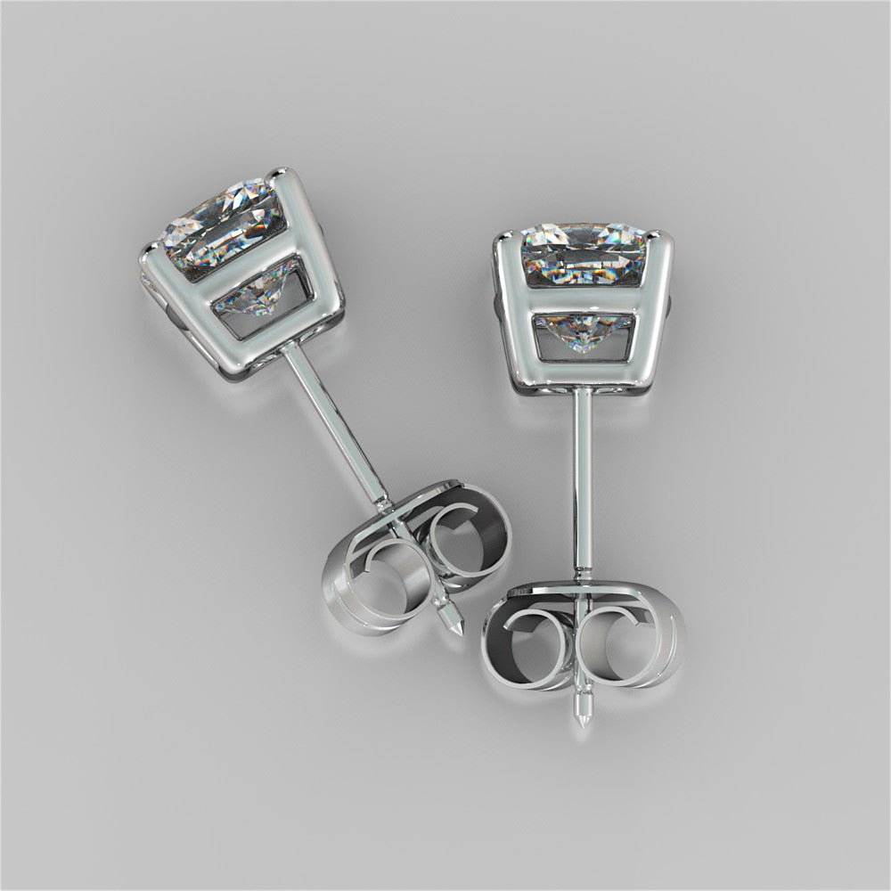 Cushion Cut Stud Earrings