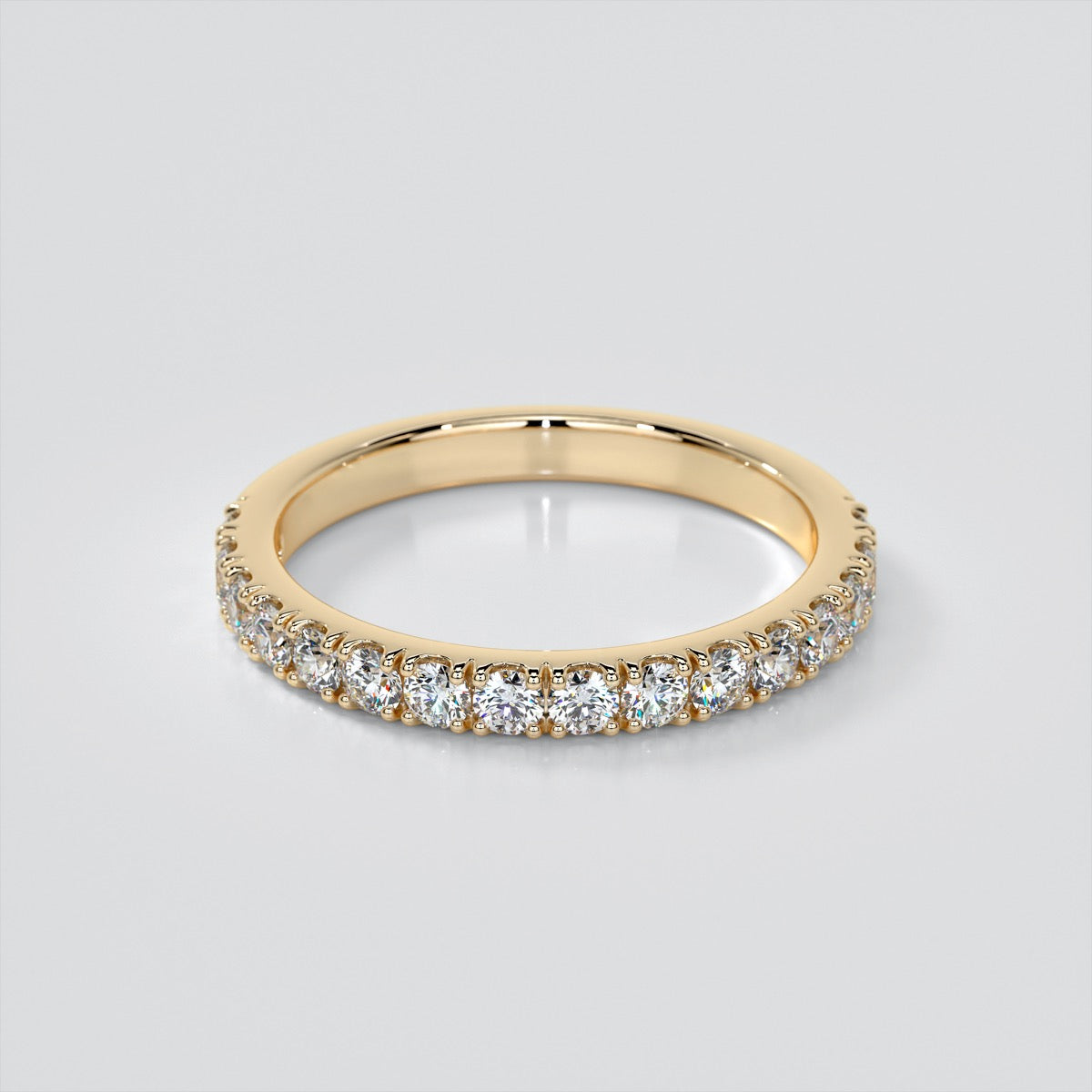 Lab Grown Diamond Oval Cut Cathedral Scallop Style Engagement Ring With Accents
