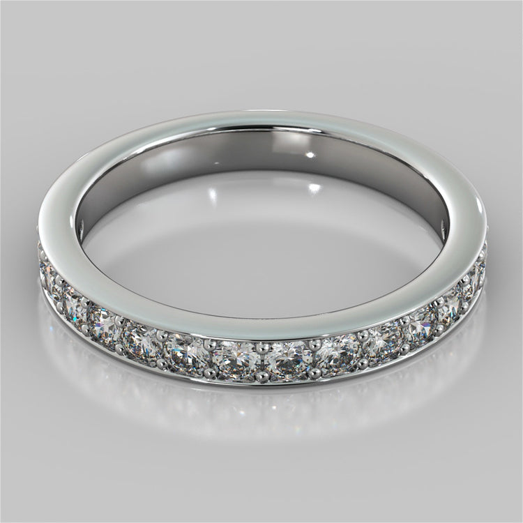 Lab Grown Diamond Radiant Cut Cathedral Style Channel-set Engagement Ring With Accents