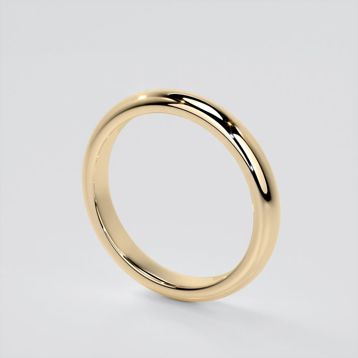 Round Edge Wedding Band