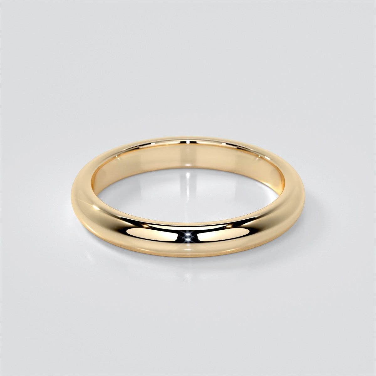 Round Edge Wedding Band