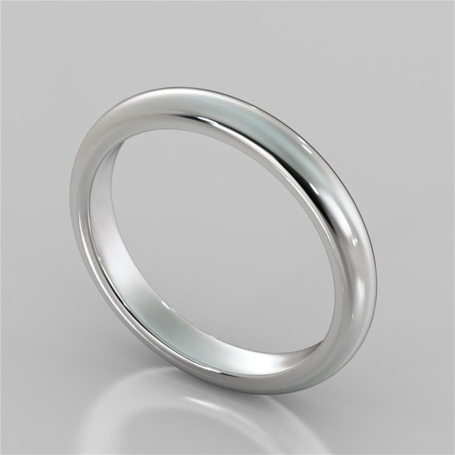 Round Edge Wedding Band