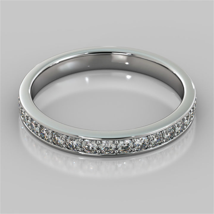 Princess Cut Accented Cathedral Engagement Ring