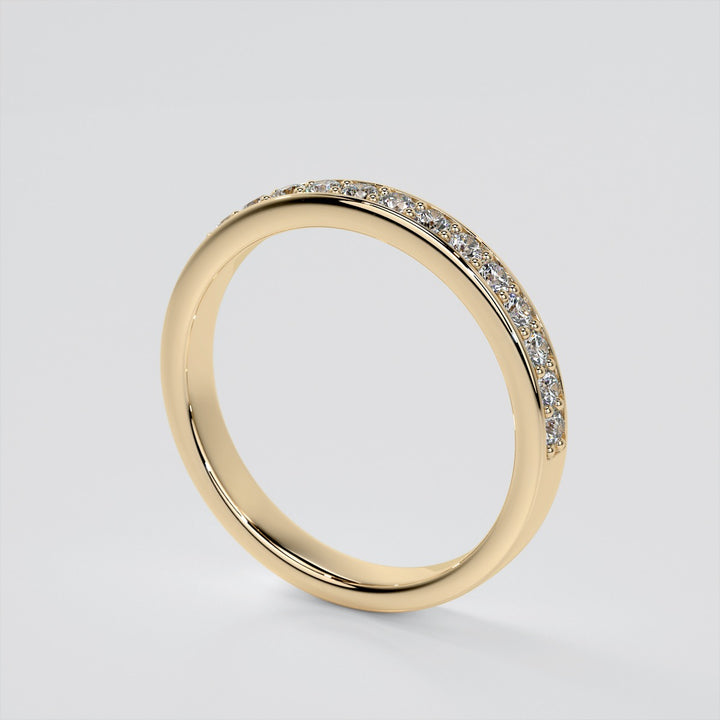 Princess Cut Accented Cathedral Engagement Ring