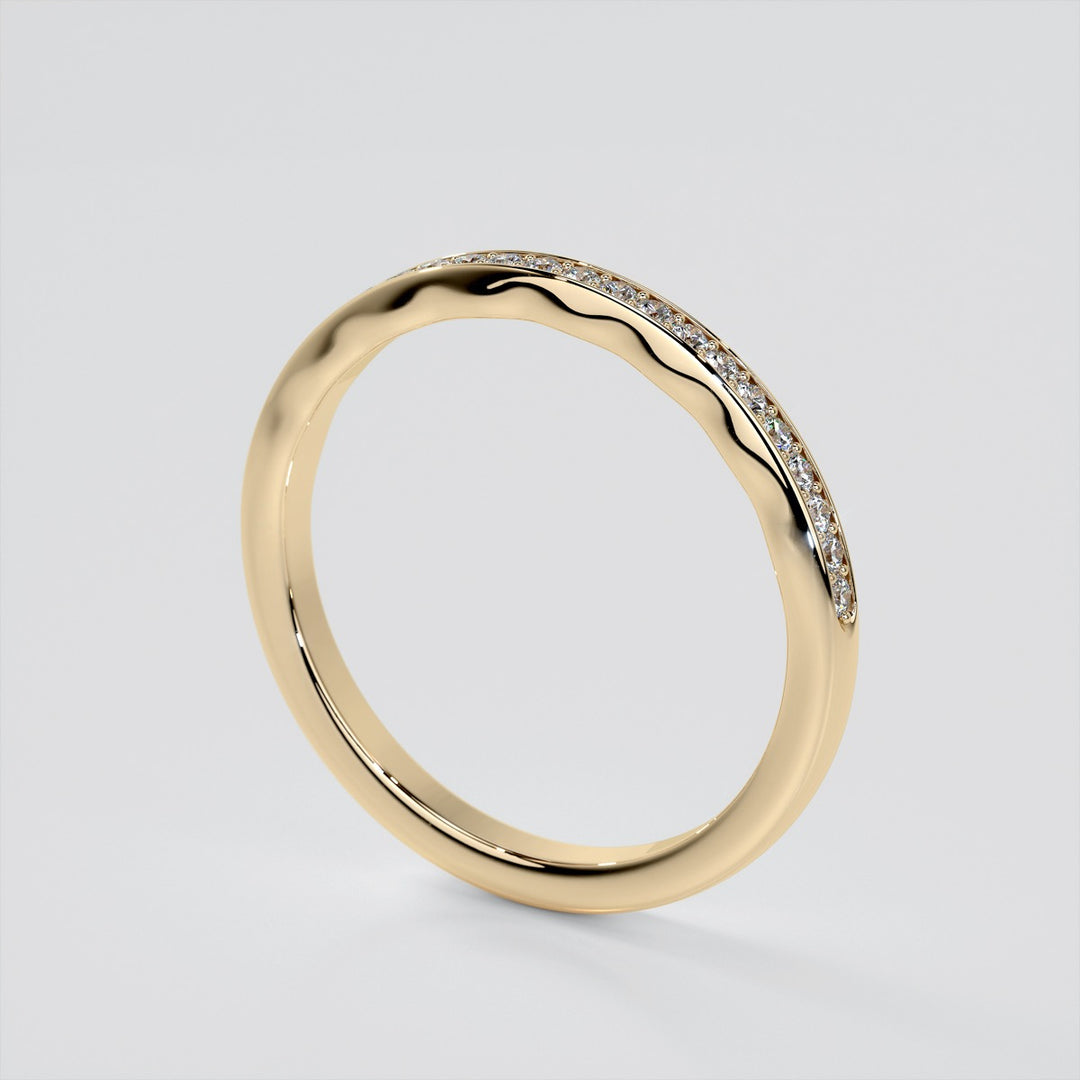 Round Cut Infinity Design Wedding Set With 2 Matching Bands