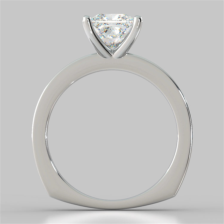 Princess Cut Euro Style Wedding Set With Accents