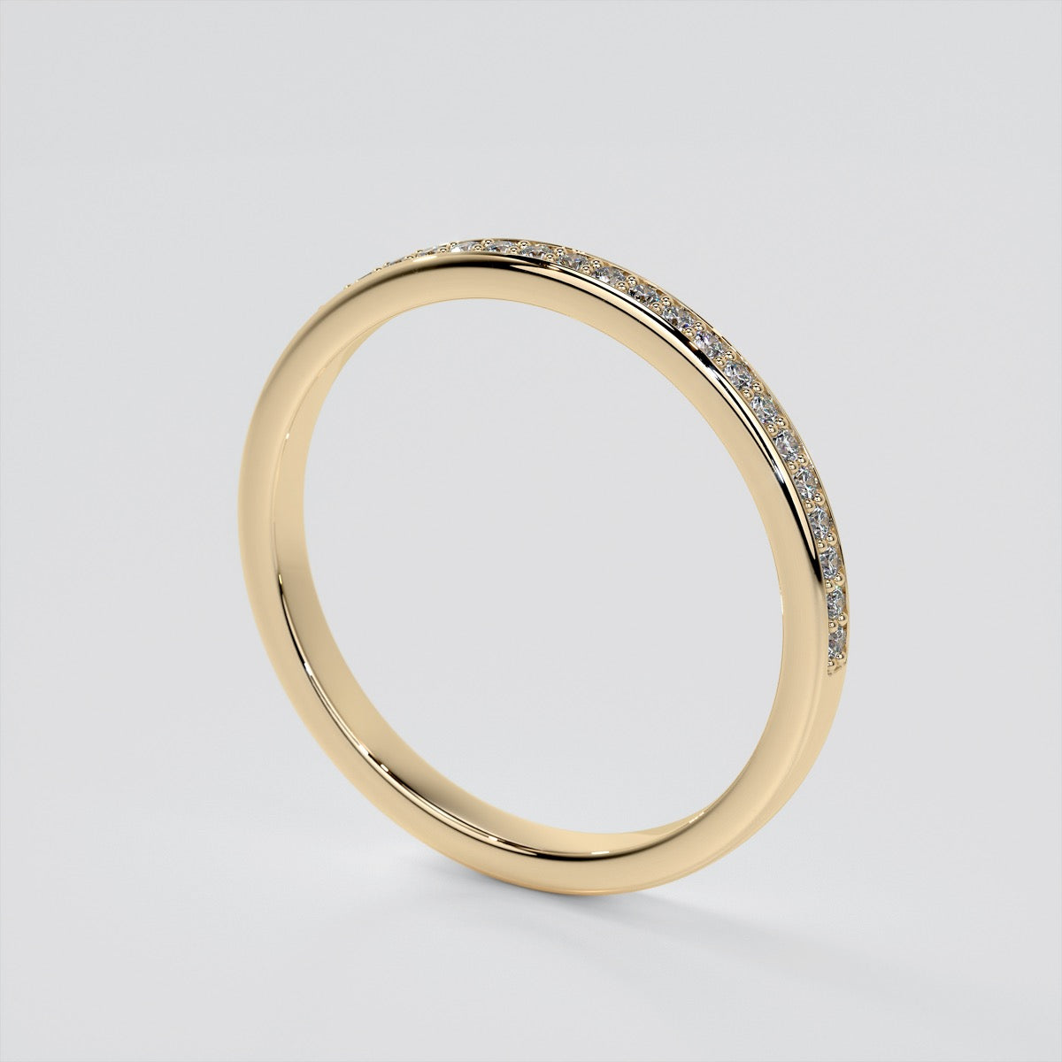 Princess Cut Pavé Style Halo Engagement Ring