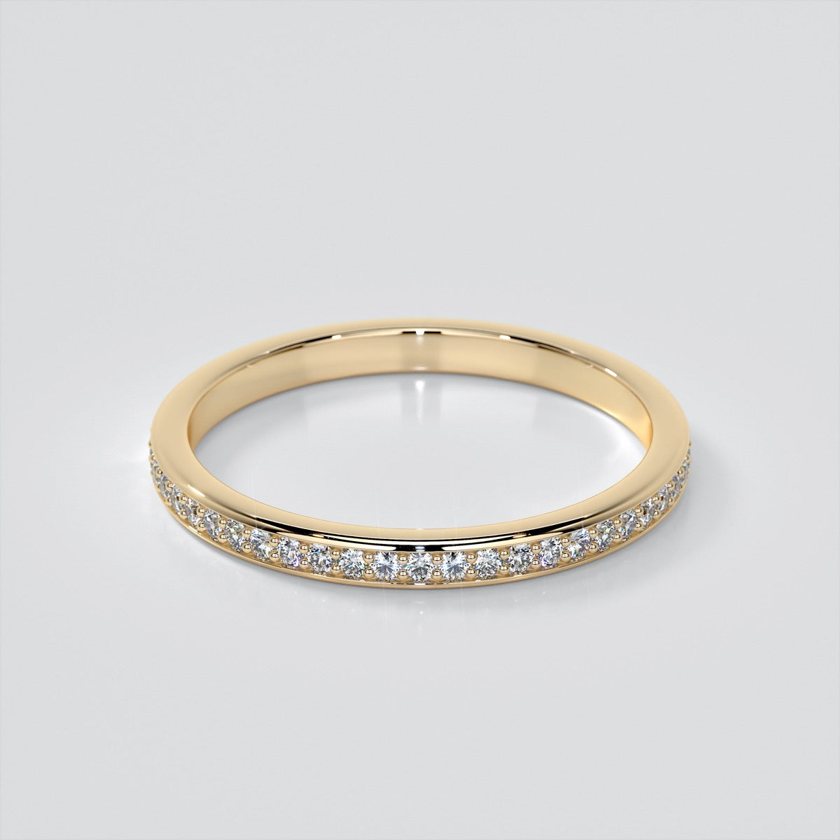 Princess Cut Pavé Style Halo Engagement Ring