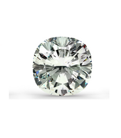 Round diamond on a white background