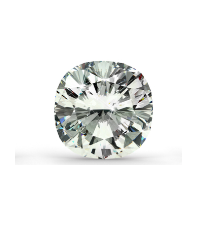 Round diamond on a white background