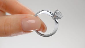 Pear Cut Tiffany Style Engagement Ring