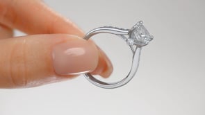 Princess Cut Channel Set Cathedral Style Wedding Set With 2 Matching Bands