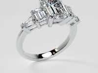 Emerald Cut Five-Stone Engagement Ring