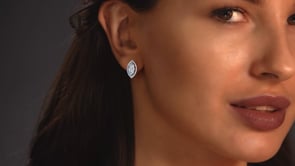 4.42CT Marquise Cut Drop Style Stud Earrings