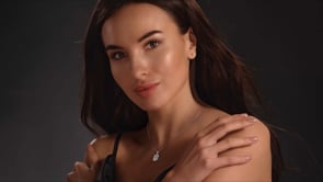 2.59CT Emerald Cut Halo Pendant