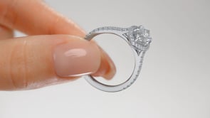 Marquise Cut Wedding Set With Pavé Halo