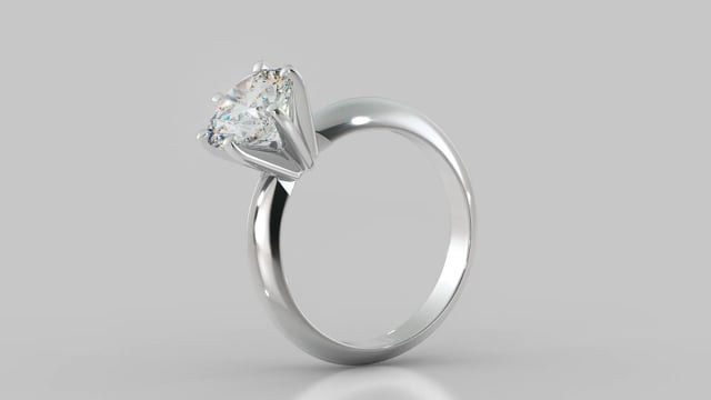 2.0CT Classic 6-Prong Round Cut Tiffany Style Engagement Ring in 14K White Gold