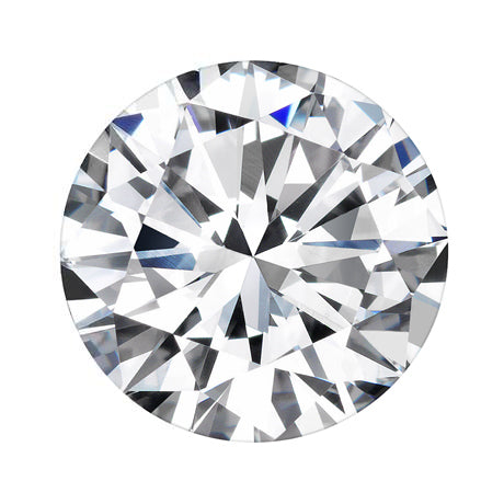 Round diamond on a white background